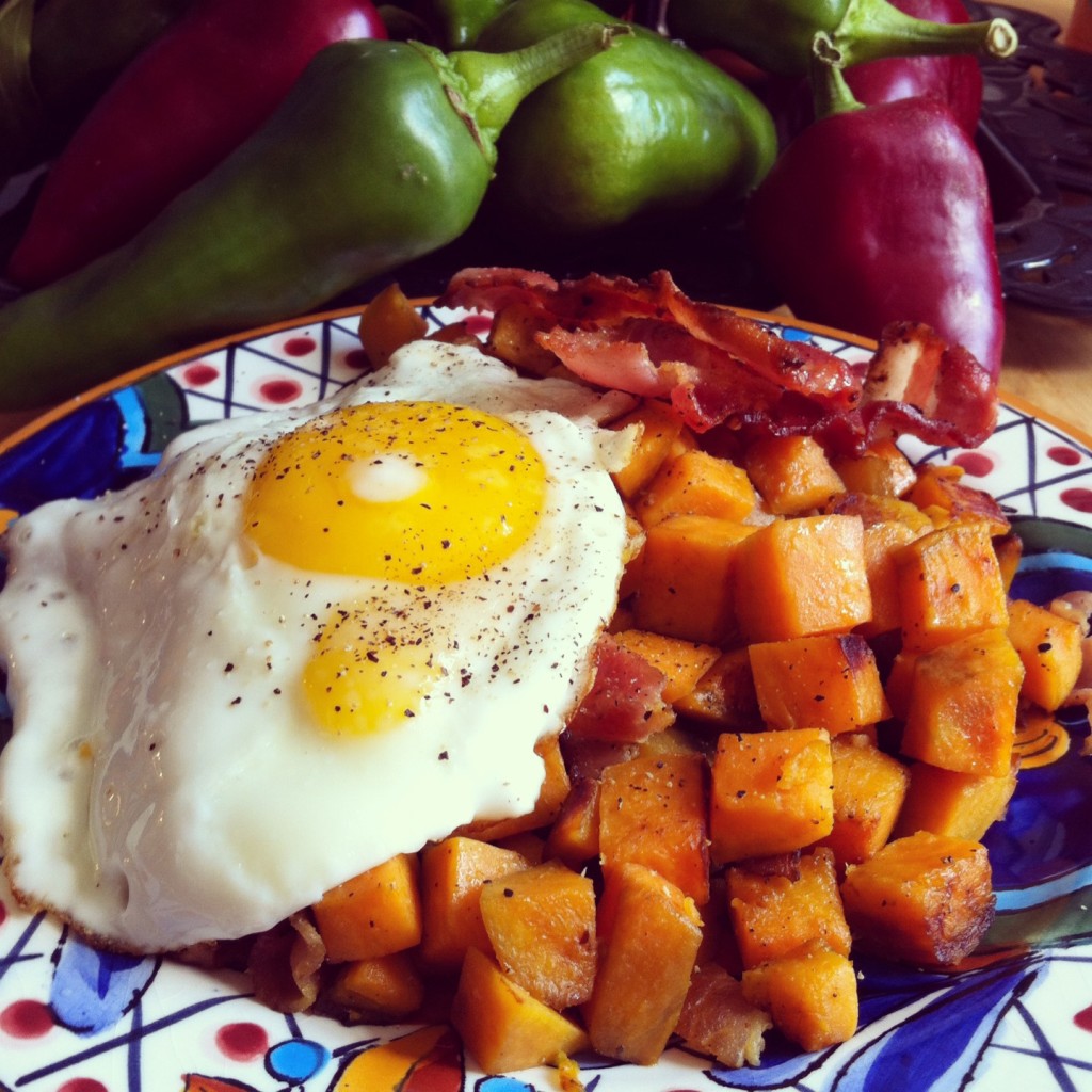 A healthy and tasty Alternative to hash browns, sweetpotato hash.
