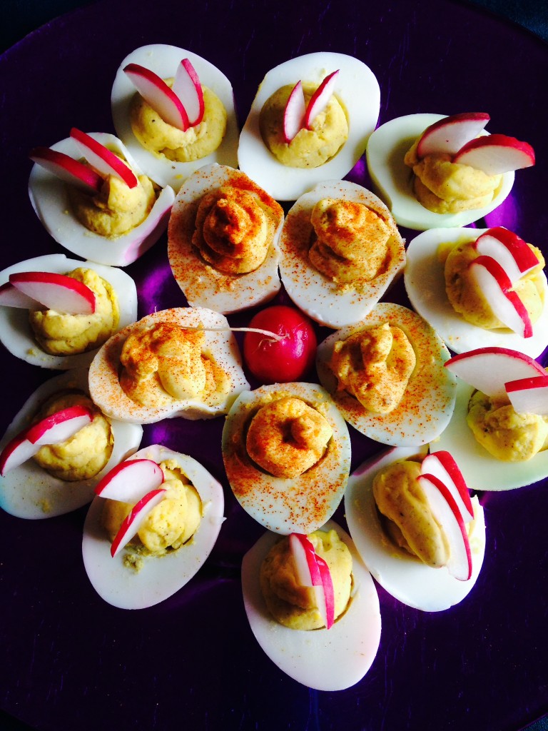 Garam Masala Eggs with Radish. Bohemiancottage.com