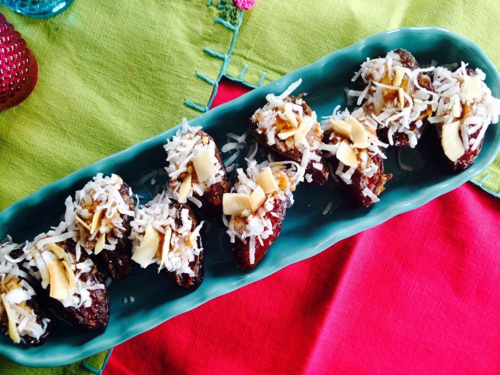 Moroccan Inspired Stuffed Dates Appetizer. Bohemian Cottage