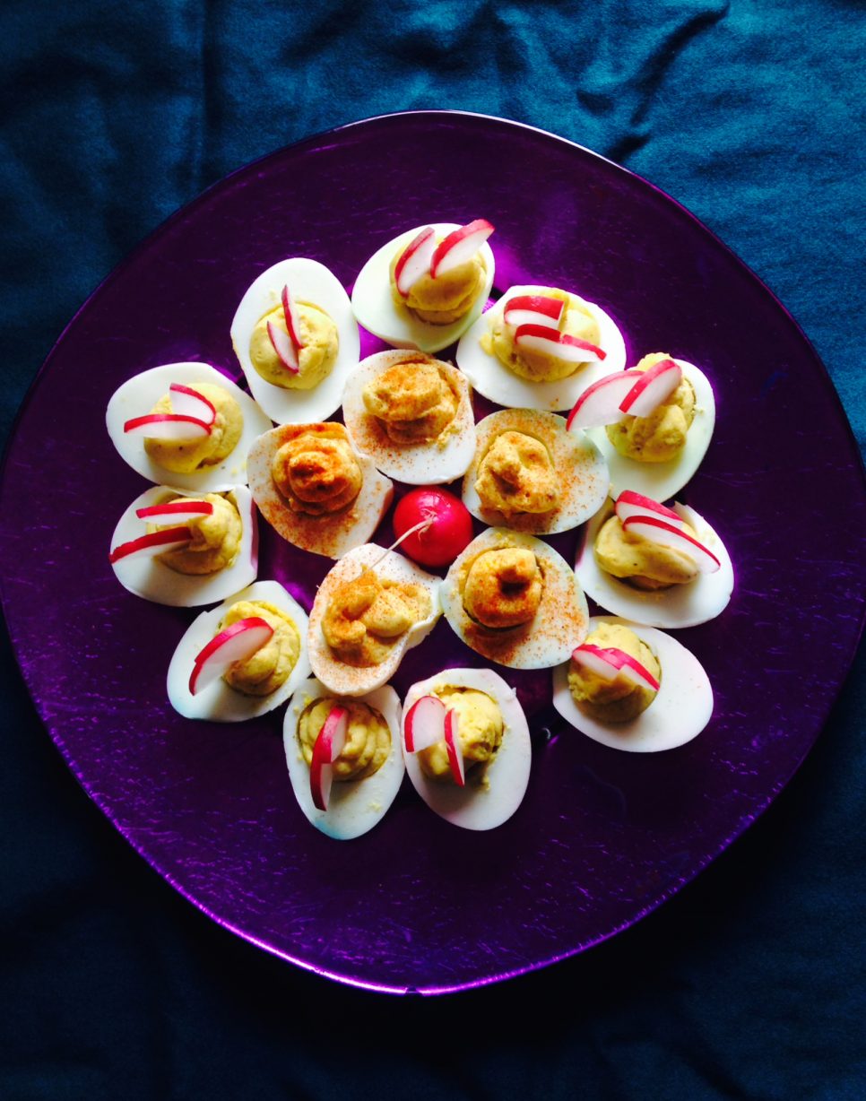 Garam Masala Stuffed Eggs