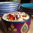 Hummus Dip with Pine Nuts and Red Pepper Recipe. Bohemian Cottage