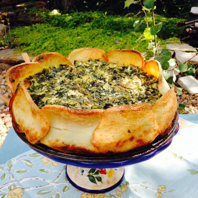 Gluten Free Bee Pollinated Organic Kale and Zucchini Torte